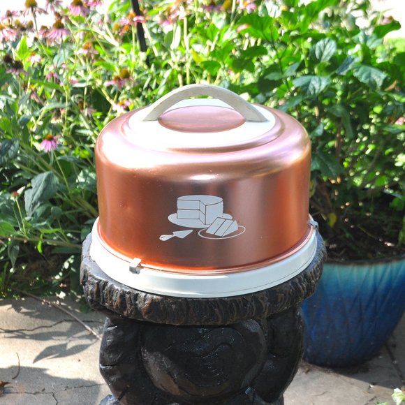 Kitchen Vintage Copper Cake Carrier Poshmark